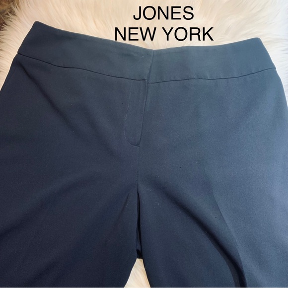 Long Wide leg lined navy dress pant - Picture 9 of 9